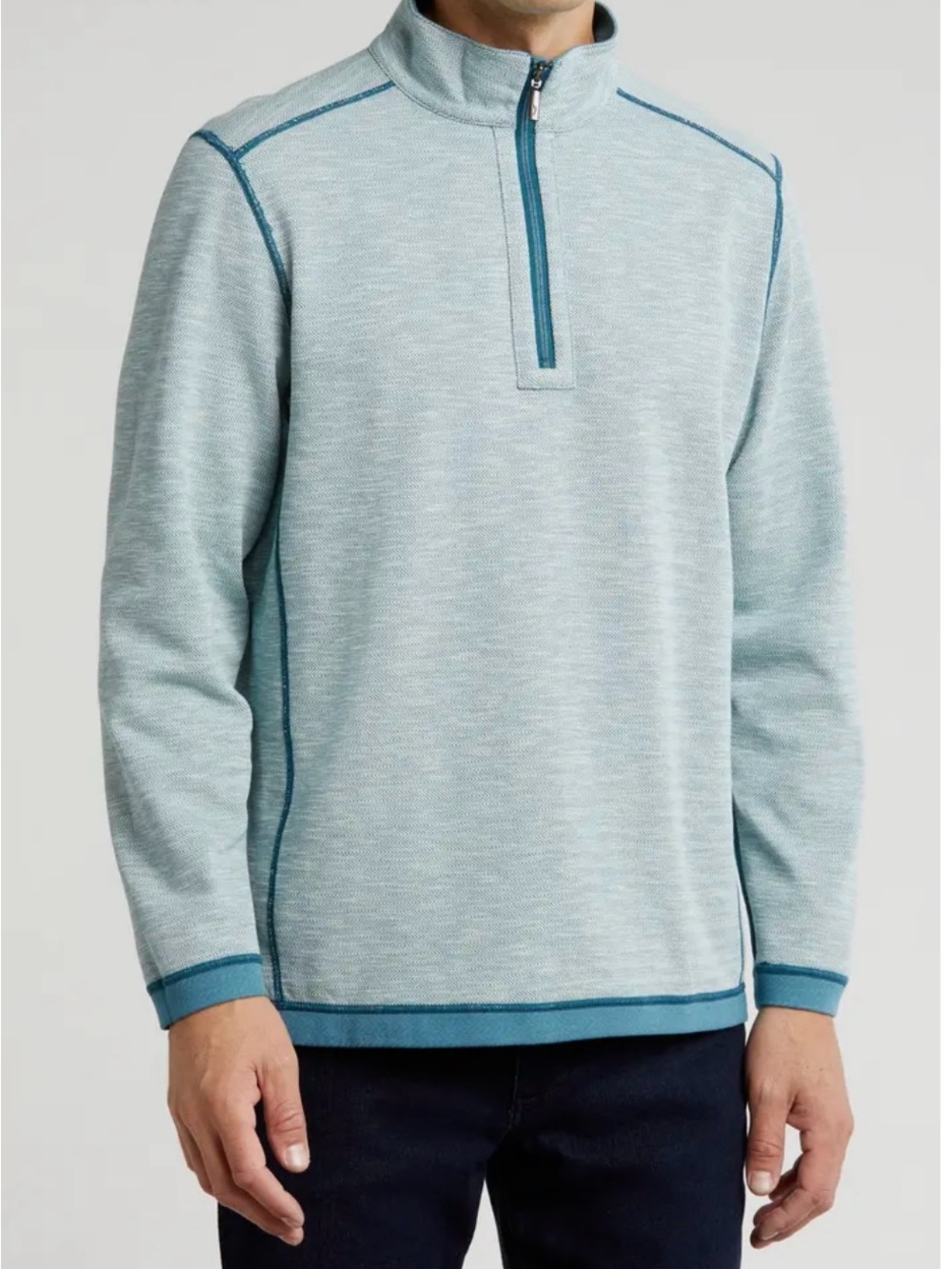 Tommy Bahama Men's Reversible Summer Night Island Active 1/4 Zip.  Size Medium